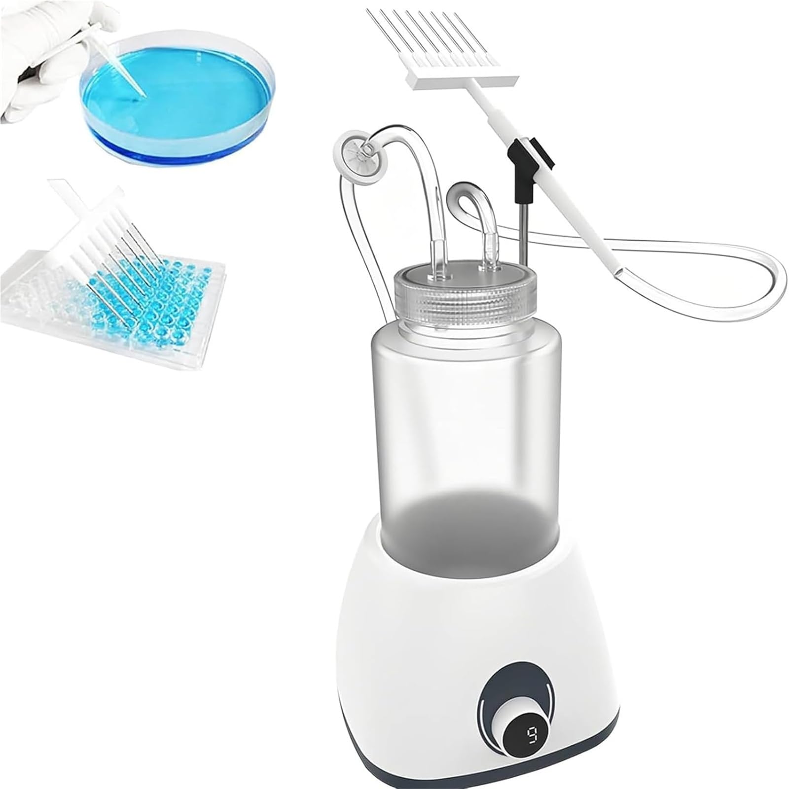 Aspirateur de laboratoire pour vider les boîtes de Pétri sur paillasse