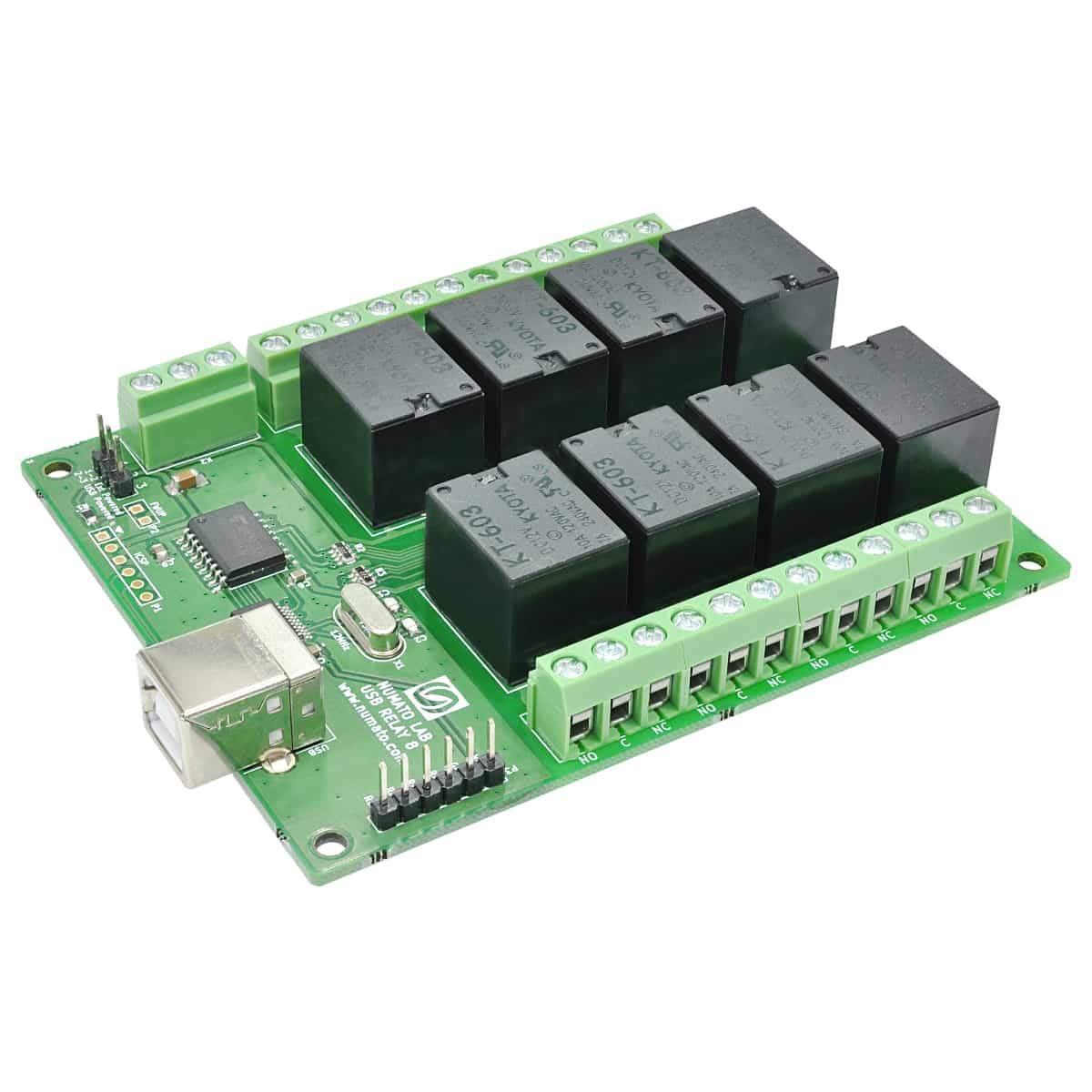 Numato Labs Modulo USB Relay (8 canali, 12 V Relay)