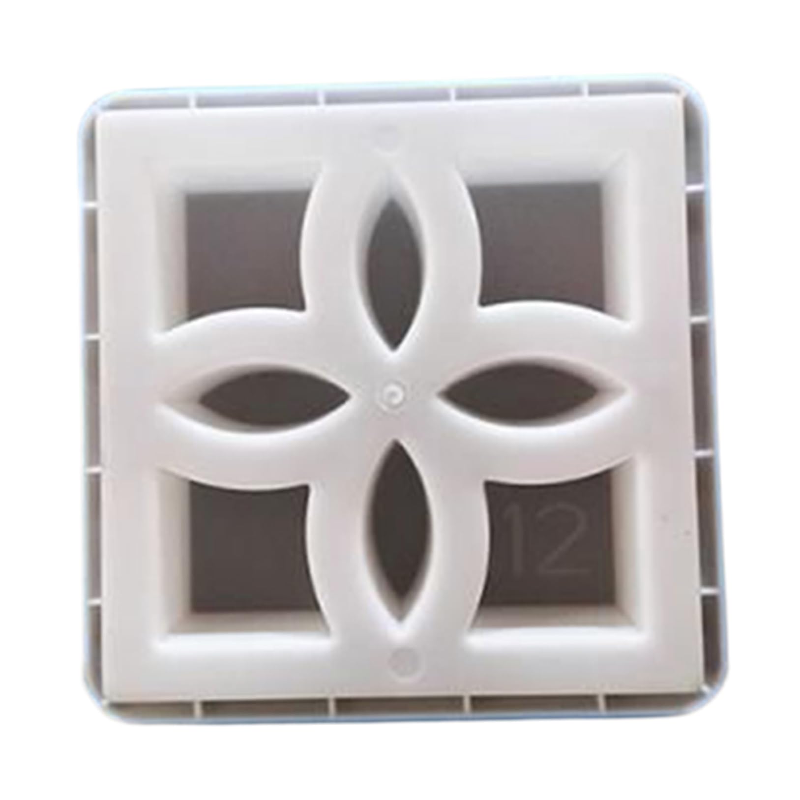 Stampi per calcestruzzo, 30,5 x 30,5 x 7,5 cm, forma quadrata in plastica, per finestre, pareti, cortili, giardini, decorazioni in cemento per finitrici per cemento