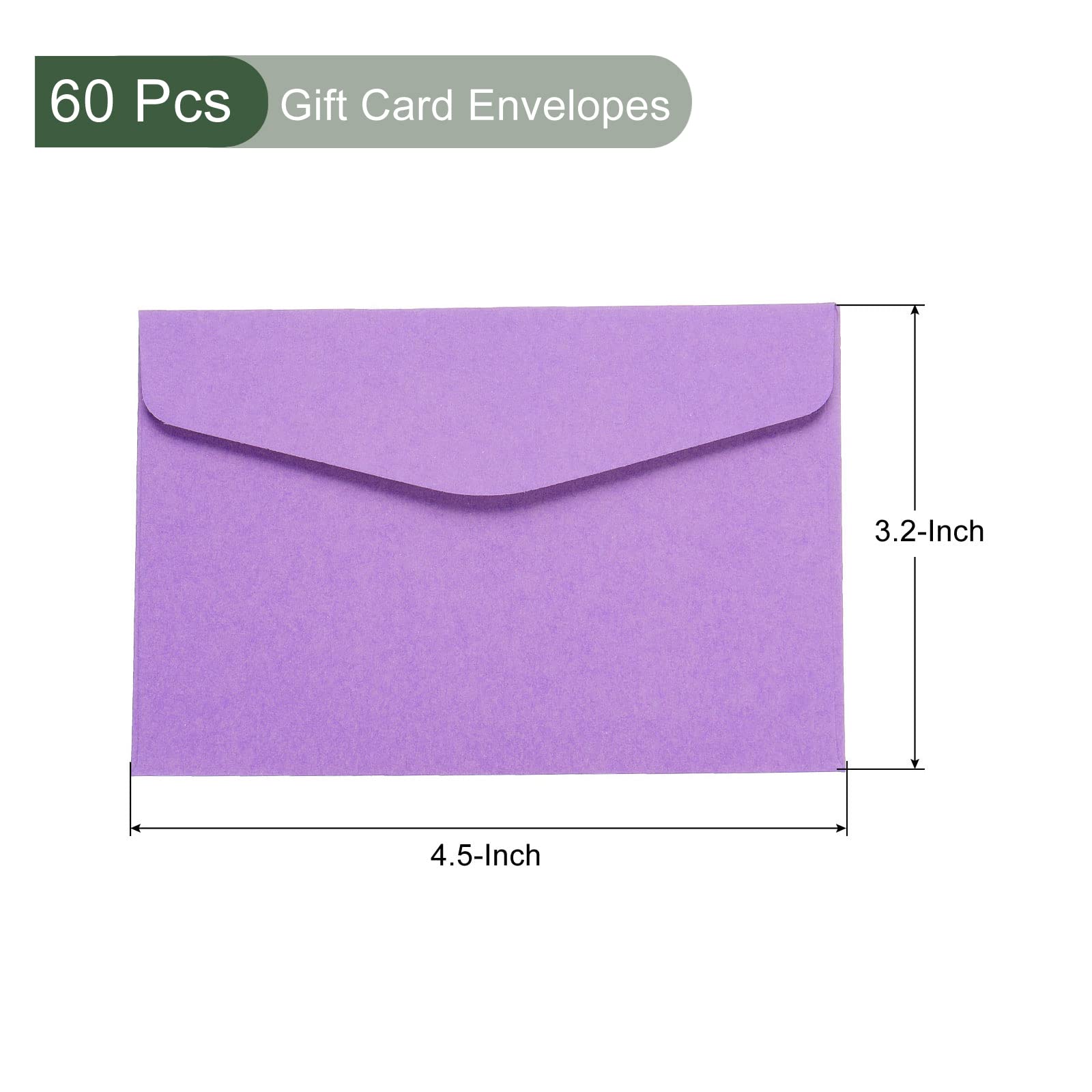 YOKIVE 60 Pack Gift Card Envelopes, Business Greeting Note, Purple - Image 2