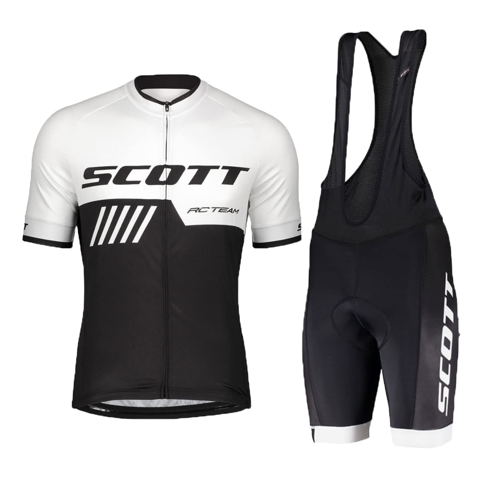 HOMTOL Abbigliamento Ciclismo Set Manica Corta Tuta Ciclismo Uomo Completo Ciclismo Estivo Per Bici Da MTB Con Pantaloncini Imbottiti in Gel Traspirante e Ad Asciugatura Rapida