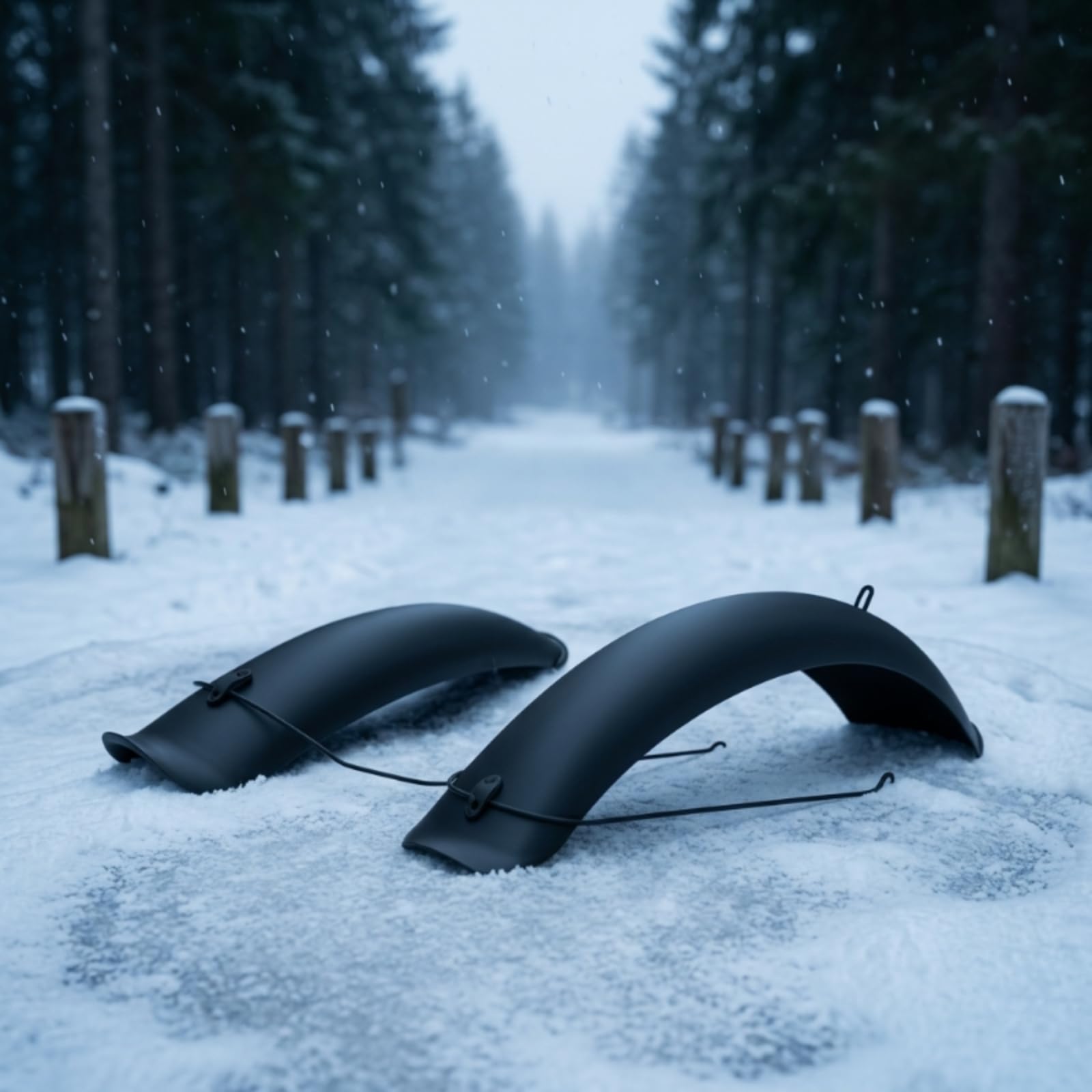 Para Bike Parafanghi Bici Para Anteriore Para Posteriore Accessori Ciclismo Protezione Estesa per Ruote Larghe Resiste a Terreni Sconnessi Adatto a Neve E Tragitti Quotidiani