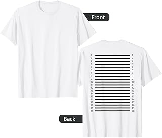 Track Your long Hair - length check on the back of the T-Shirt