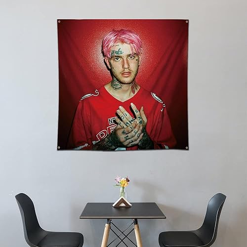 Miniatura 3 de Eksent Póster de álbum de música artística con bandera, tapiz colgante, bandera de 4 x 4 pies