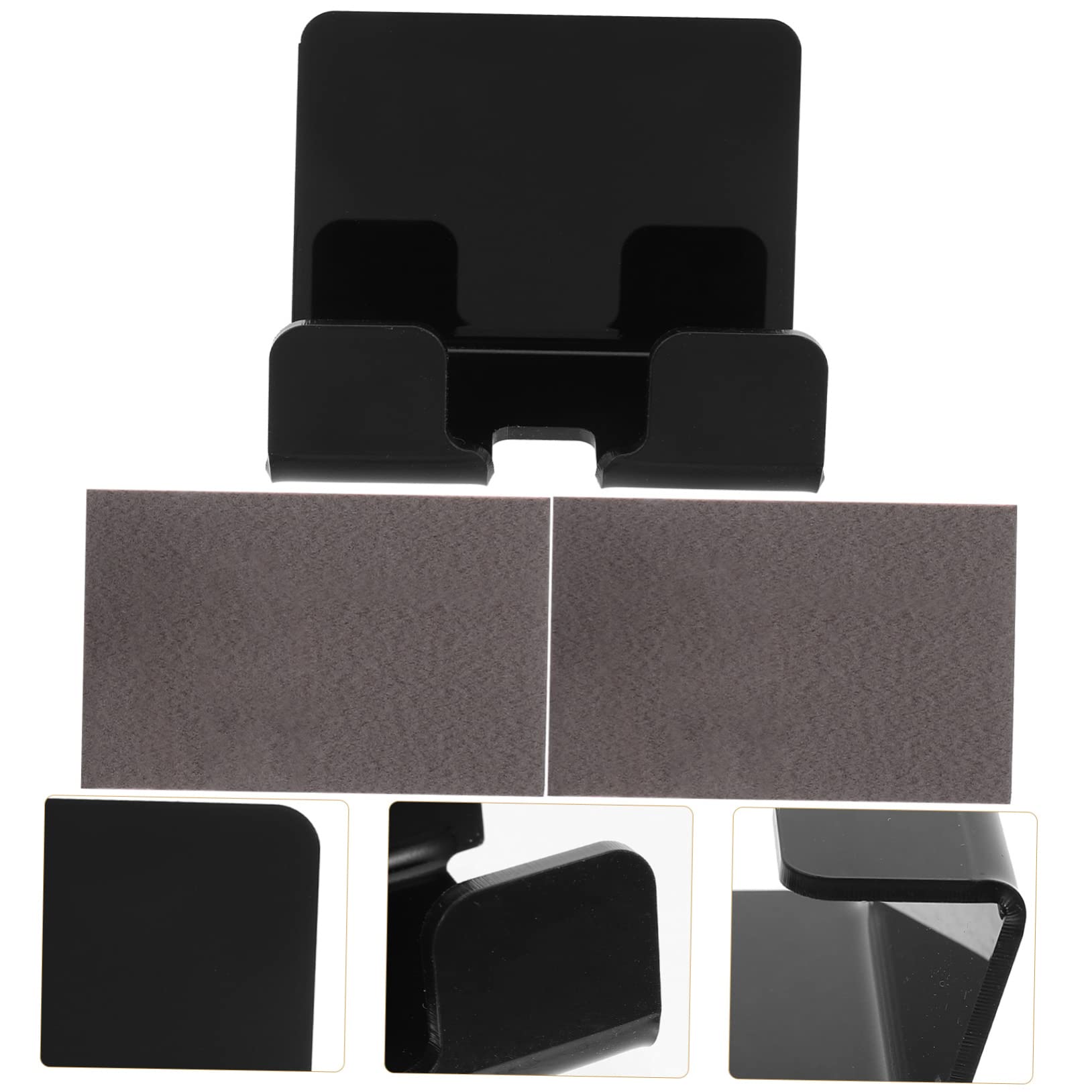 UPKOCH 4pezzi Supporto Per Telefono Da Parete Auto-adesivo Porta Smartphone Caricamento Da Letto Design Multipurpose Cucina e Ufficio Installazione Facile Supporto Per Telefono e