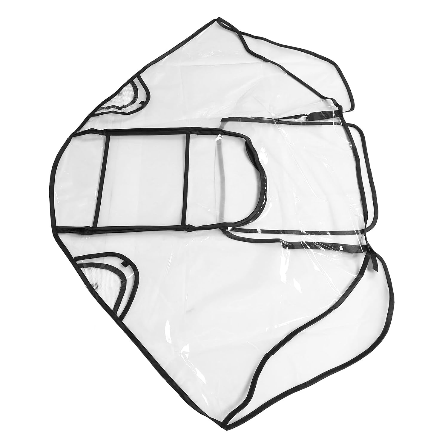 Universal Stroller Rain Cover with Wind Protector and Eva Material, Protective Shield with Zipper and Viewing Window, Waterproof Dustproof for Travel and Outdoor Use