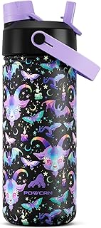 18 oz Kids Stainless Steel Water Bottle: Spill-Proof, Insulated Cup with...