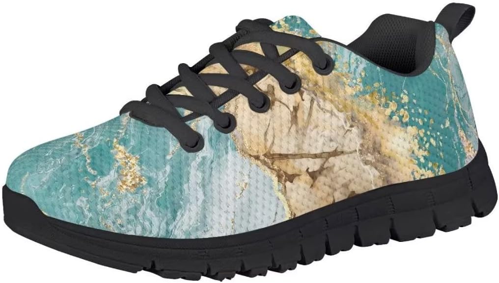 Pinupub 2023 Novelty Sports Shoes for Boys Girls Colorful Print Breathable Soft Lace-up Sneakers