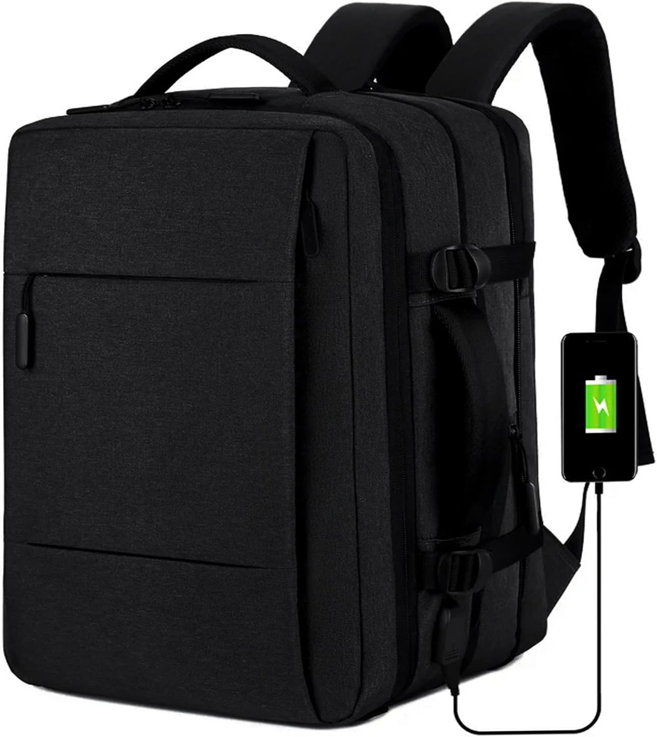 Lawaia Laptop Backpack Mens Black 30L Travel Backpack 45x30x22 Rucksacks for 17 Inch Laptop With Charging Port Business Anti-theft Work Bags for Men Women Waterproof Office Rucksack Lawaia Laptop Backpack Mens Black 30L Travel Backpack 45x30x22 Rucksacks for 17 Inch Laptop With Charging Port Business Anti-theft Work Bags for Men Women Waterproof Office Rucksack