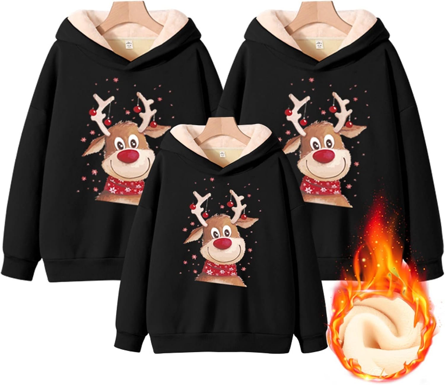 Weihnachtspullover Familie Set Mit Rentier-Muster - Festliche Sweater Für Alle