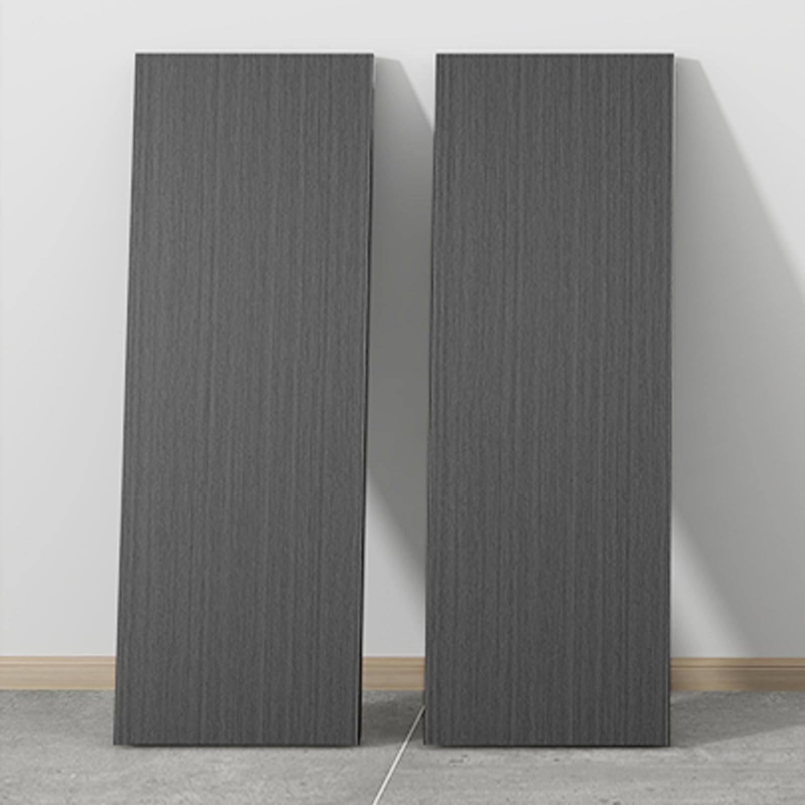 Samoprzylepne płytki podłogowe, Self Adhesive PVC Floor Tiles Wood Effect Multicolor 8-12x60cm(Black,10 * 60cm*30 pcs)