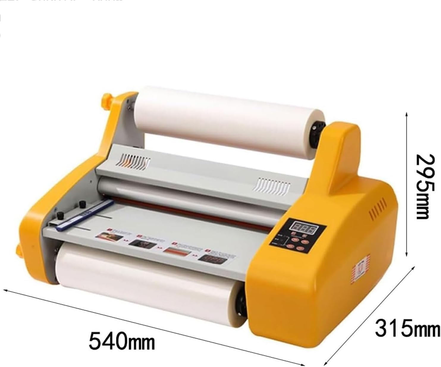 Plastificatrice a caldo e a freddo, 150℃, 1,3 m/min, formato A3/A4 per documenti, foto, menu, opere darte e carte didentità.