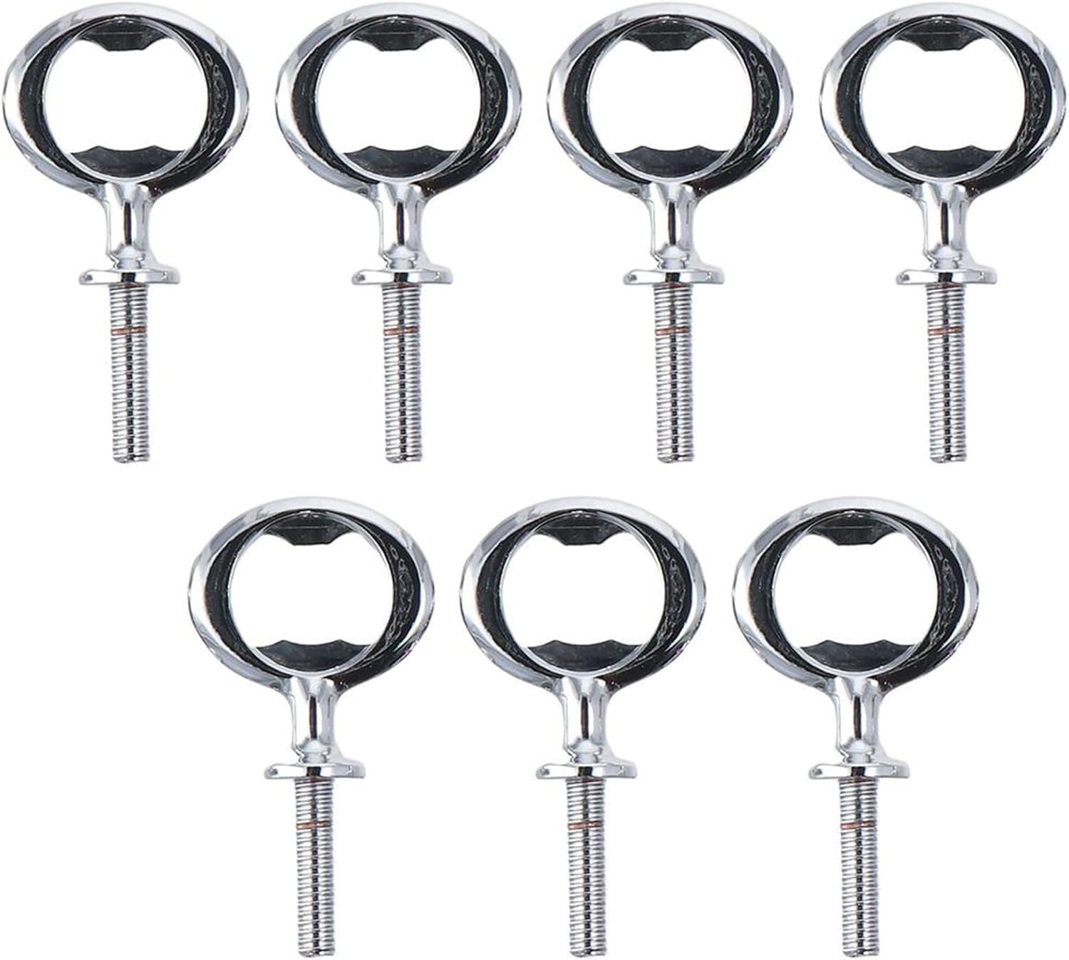 Pack of 7 Pcs Metal Bottle Opener Kit Blank Bottle Opener Stainless Steel Inserts Hardware for Valentine's Day Wedding Wine Party DIY Project Craft Wood Turning,Silver