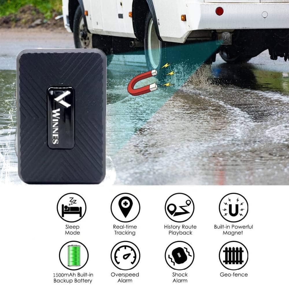 Micro GPS Tracker, Mini GPS magnético, Seguimiento antirobo en Tiempo Real, trazador GPS para Bolso de Mano, Bolsa de Equipaje de Gran sensibilidad, Finder posicionamiento multimodo