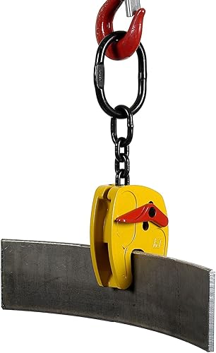 Miniatura 6 de Tractel Abrazadera de placa multiposición Abrazadera de elevación de capacidad de carga de 1 tonelada (2200 libras)  Apertura de mandíbula 0-34
