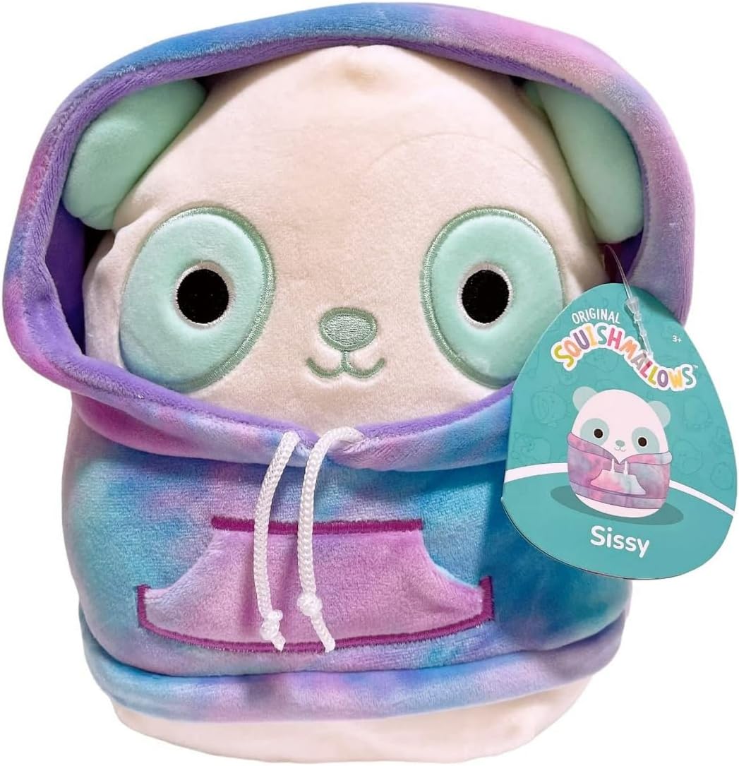 Squishmallows 8" - Officially Licensed Kellytoy Plush - Collectible Soft & Squishy Stuffed Fruit Animal Toy - Add Glady to Your Squad - Gift for Kids, Girls & Boys - 8 Inch (Sissy Panda)