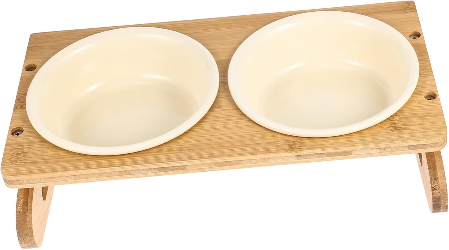 Orthopedic Ceramic Cat Bowl with Stand Angled Anti-Spill Elevated Pet Feeding Accessory for Indoor Cats Kittens Dogs Easy-Clean Household Dish