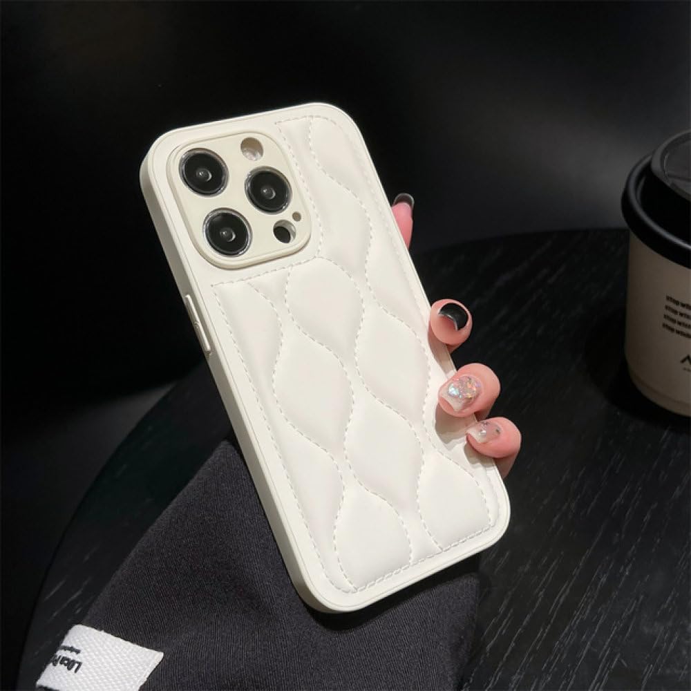 Coque iPhone 11 Pro Max antichoc doudoune cuir 3D protégeant l'objectif contre les chutes