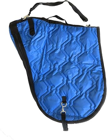 Amazon Co Jp Royal Blue English Horse Saddle Carrier Travel Case Bag All Purpose Saddle Quilted ペット用品