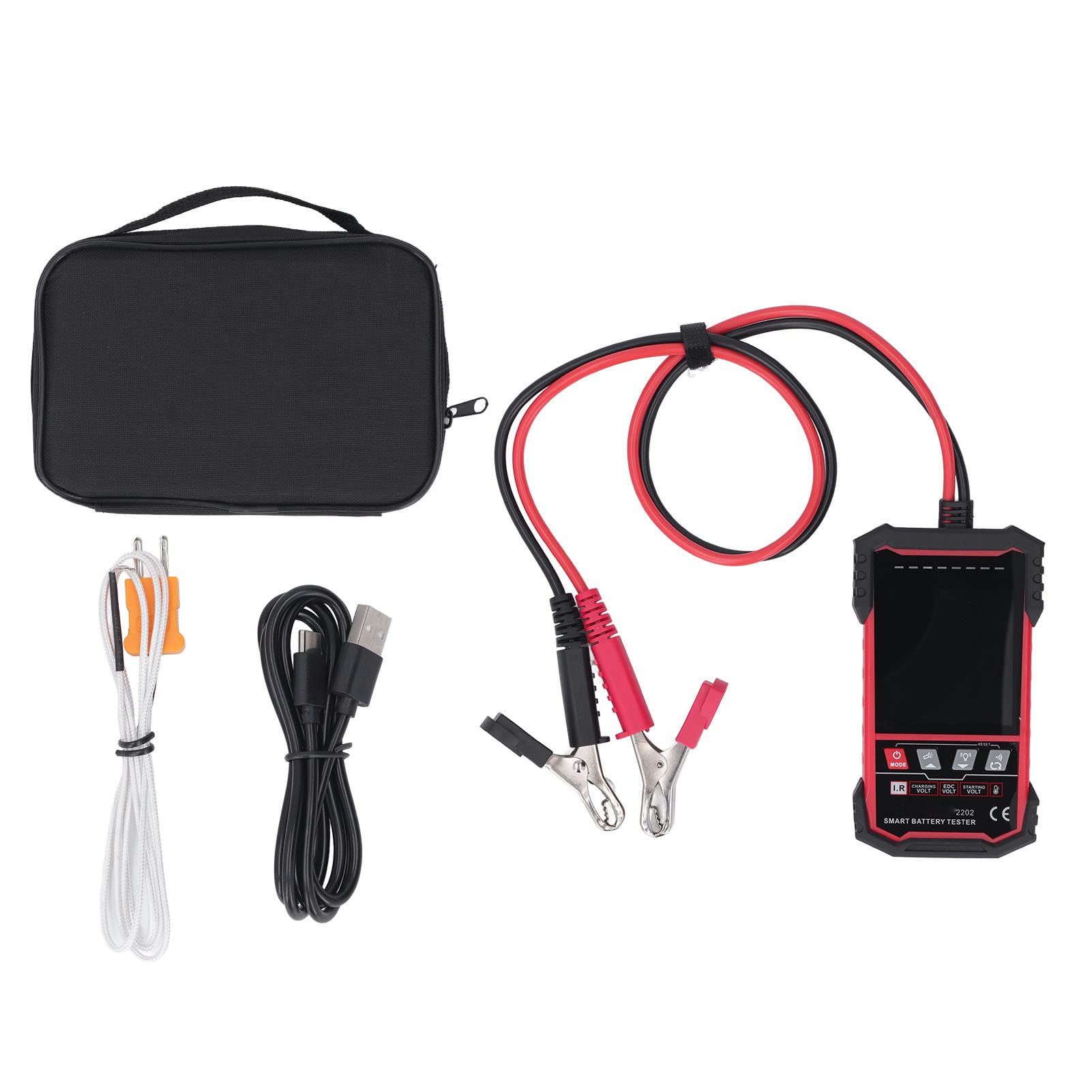 Tester multifunzione per batterie con ampio schermo per batterie da 12 V-24 V, ideale per la ricerca scientifica e la produzione