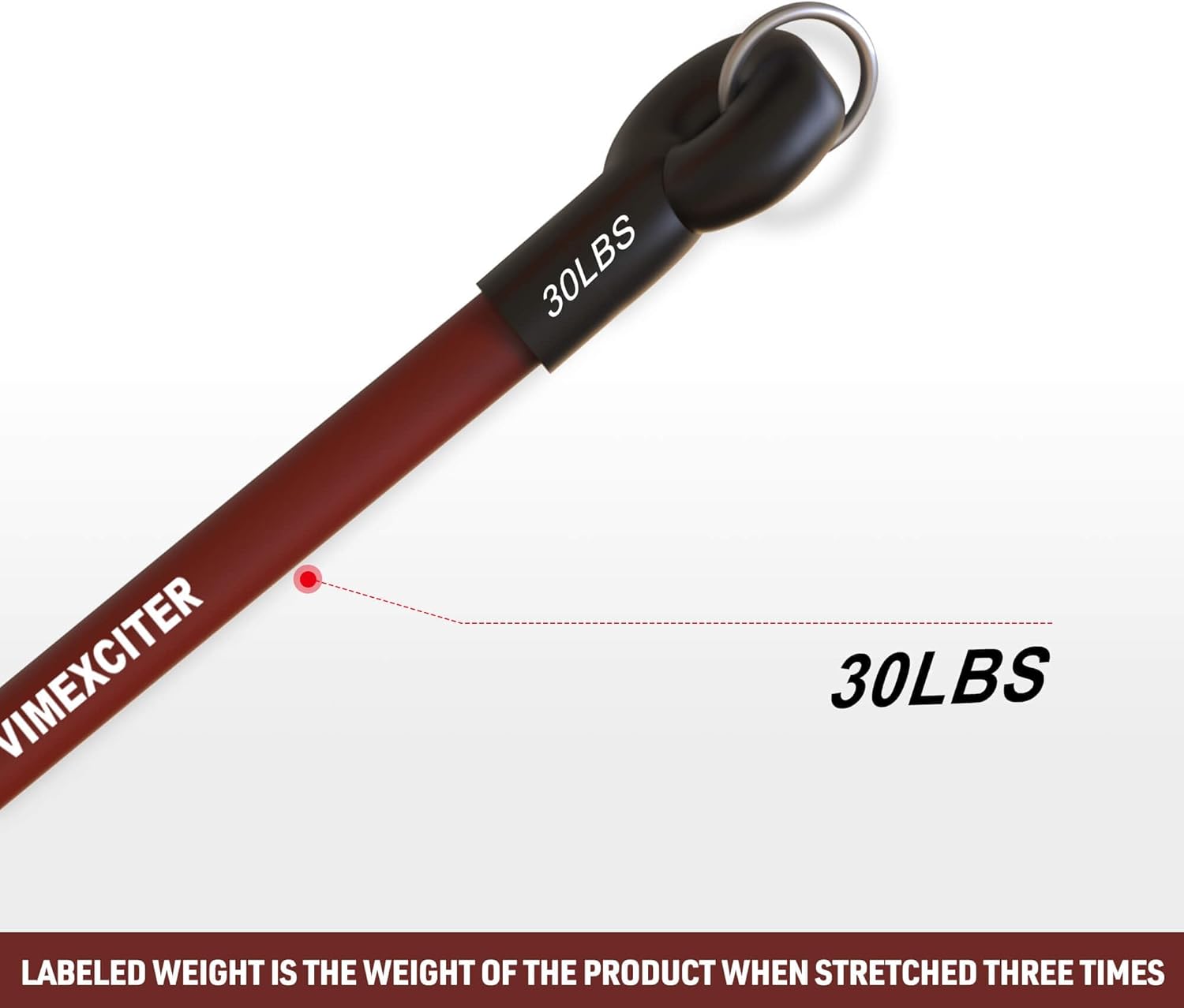 Exercise Resistance Bands - 8 Fitness Stackable Workout Bands - Compatible with Vimexciter MF-03 - Premium Latex 10/20/25/30 LBS