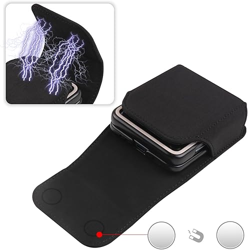 Miniatura 4 de Funda para cinturón de teléfono celular para Samsung Galaxy Z Flip 6, 5, 4, 3, 2, Z Flip5, Z Flip4, Z Flip3 5G, para Motorola Razr+, Moto Razr 2024