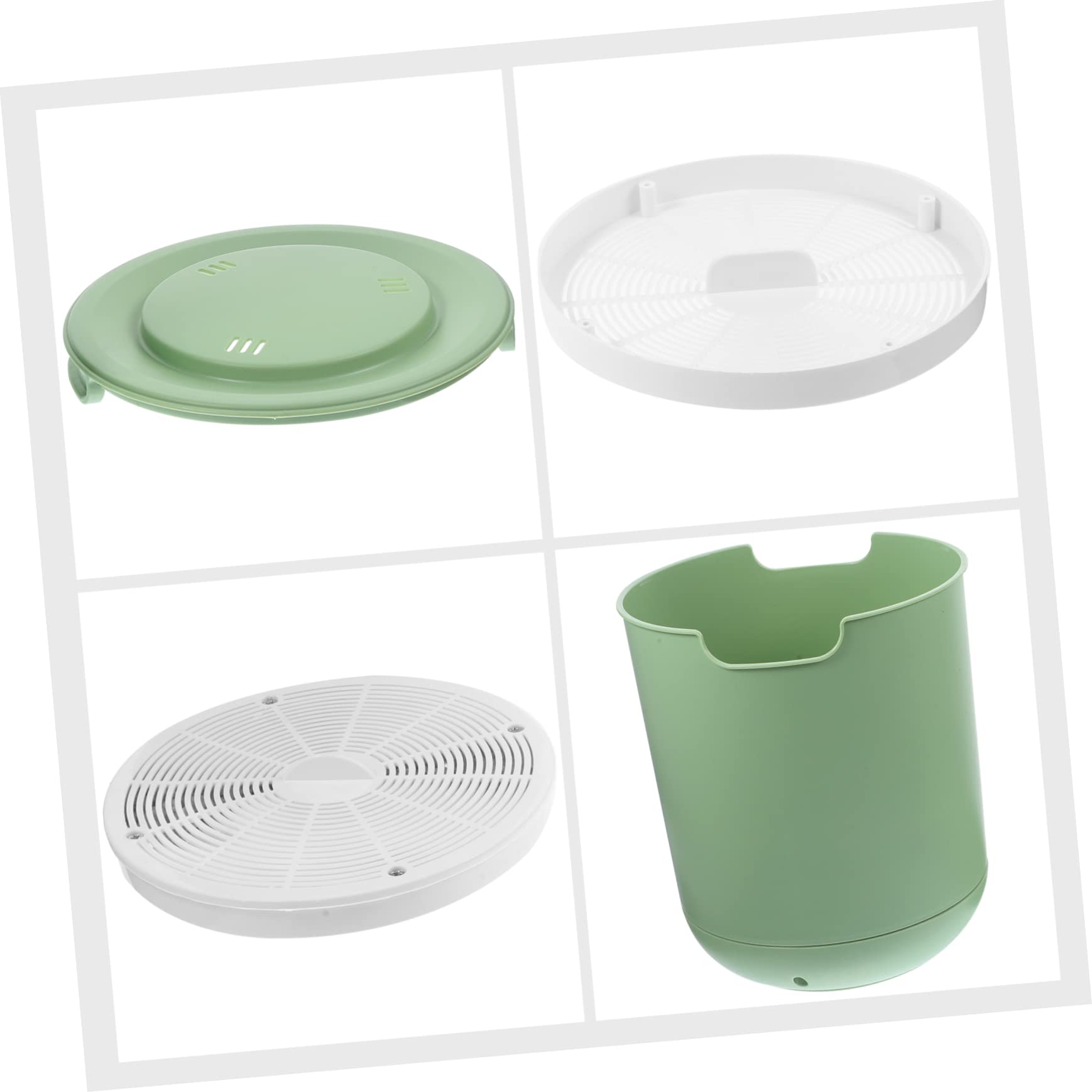INOOMP 1set Vaso per Germinazione di Semi Contenitore per Germogli Plastica Kit di Coltivazione Automatico per Fagioli per Balconi e Cucinedesign Stabile e Durevole