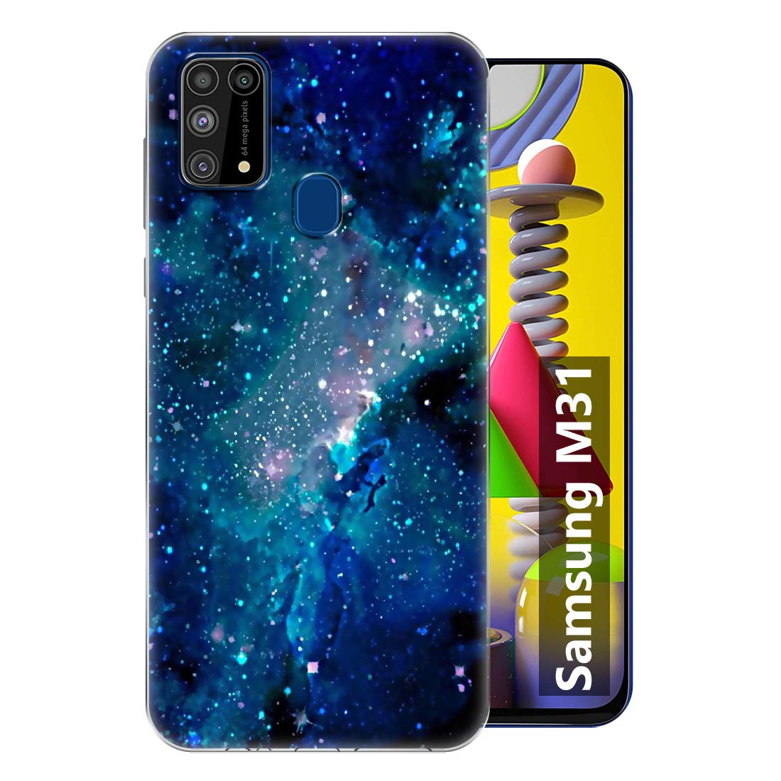 Fashionury Back Cover for Samsung Galaxy M31 (Silicone|Multi-Coloured) (B087676F6F) Amazon Price History, Amazon Price Tracker