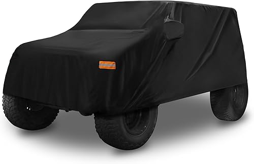 X AUTOHAUX - Funda para SUV, compatible con Jeep Wrangler JK JL de 2 puertas 2007-2021, impermeable para exteriores, protección contra sol, lluvia,