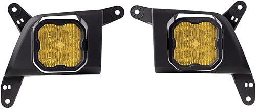 Diode Dynamics Kit de luces antiniebla LED SS3 compatible con Chevrolet Silverado HD 2500/3500 2020-2023, amarillo SAE Fog Sport