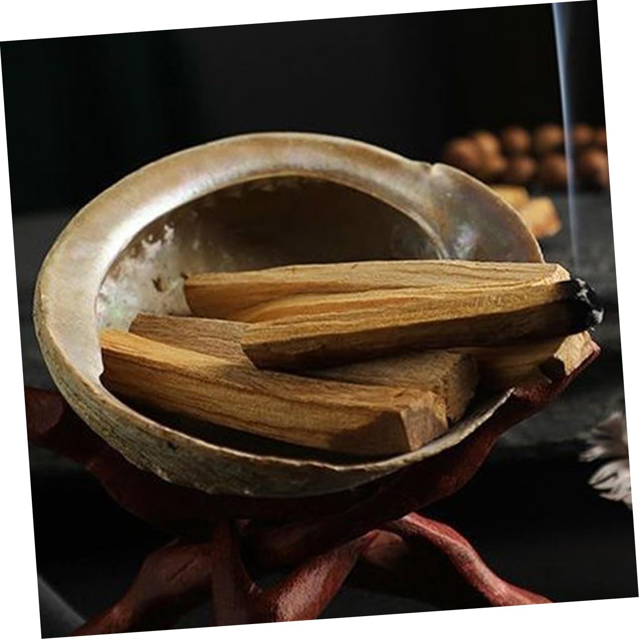 MAGICLULU 40 Piezas Listones De Madera Peruana Palitos De Sándalo Varitas De Incienso De Madera Sagrada Palitos De Fragante De Sándalo Palo De Manchas Palos De Fragancia