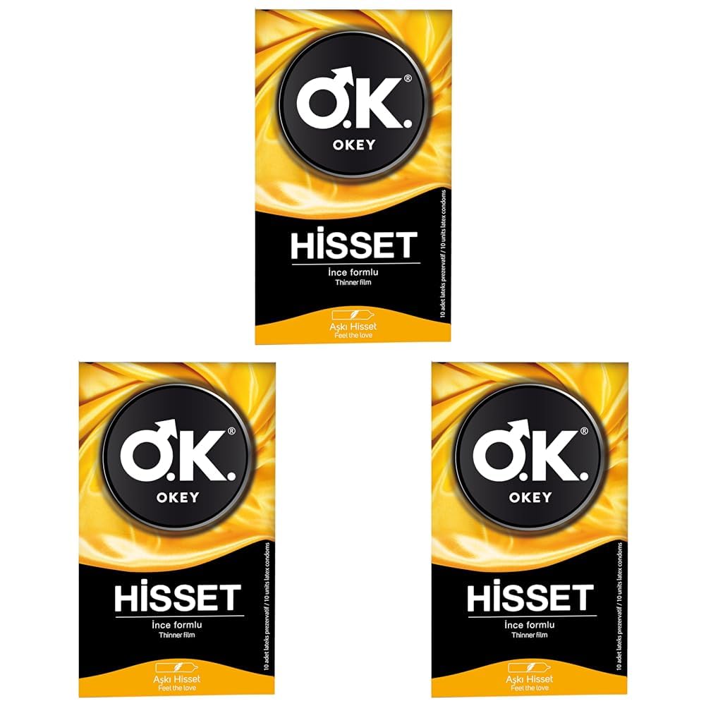 Okey Hisset Prezervatif 10 Adet (3 paketi)