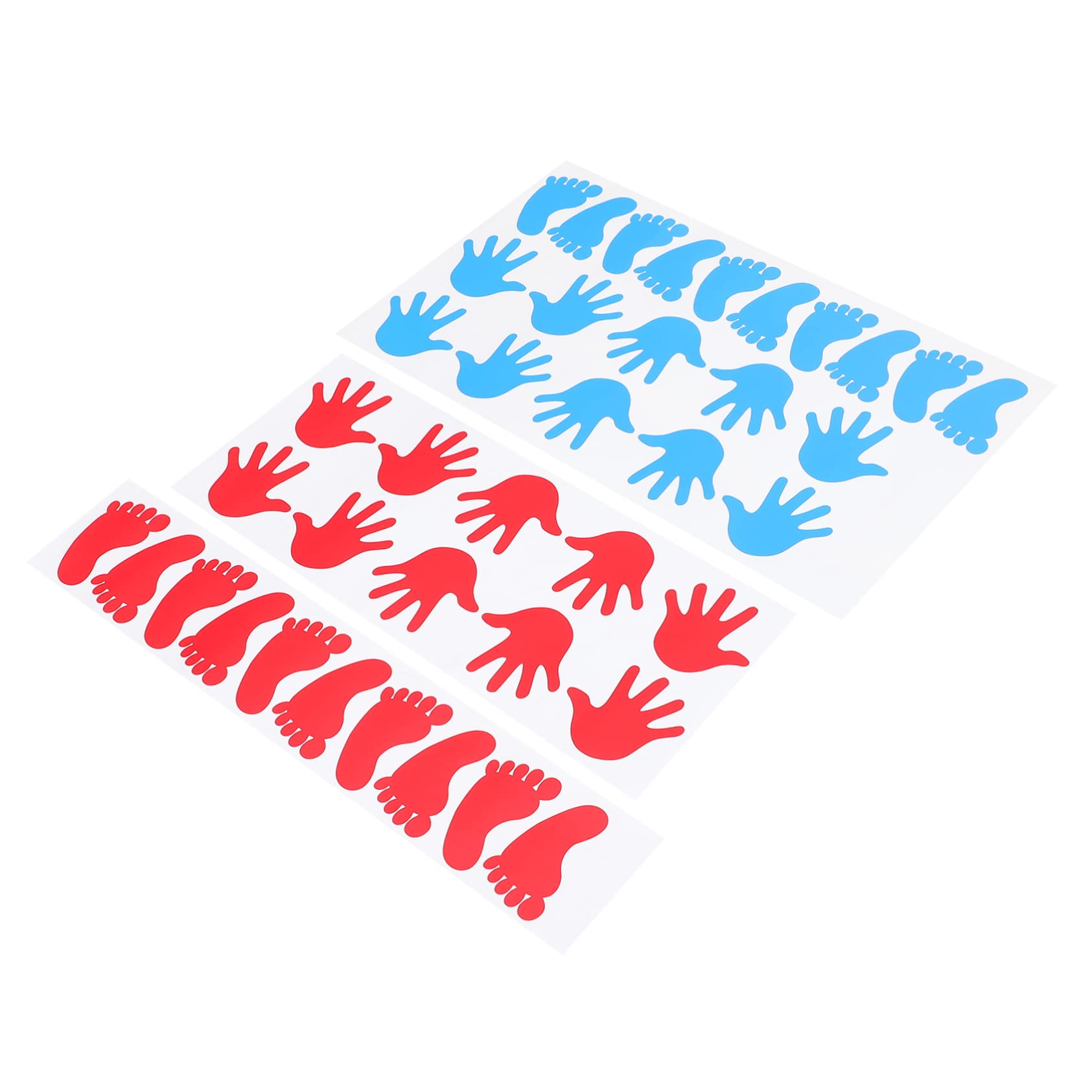 DOITOOL 160piezas Pegatinas Autoadhesivas De Manos y Pies Para Decoración Infantil Coloridas Para Guardería Habitación y Sala De Resistente y Fácil De Aplicar