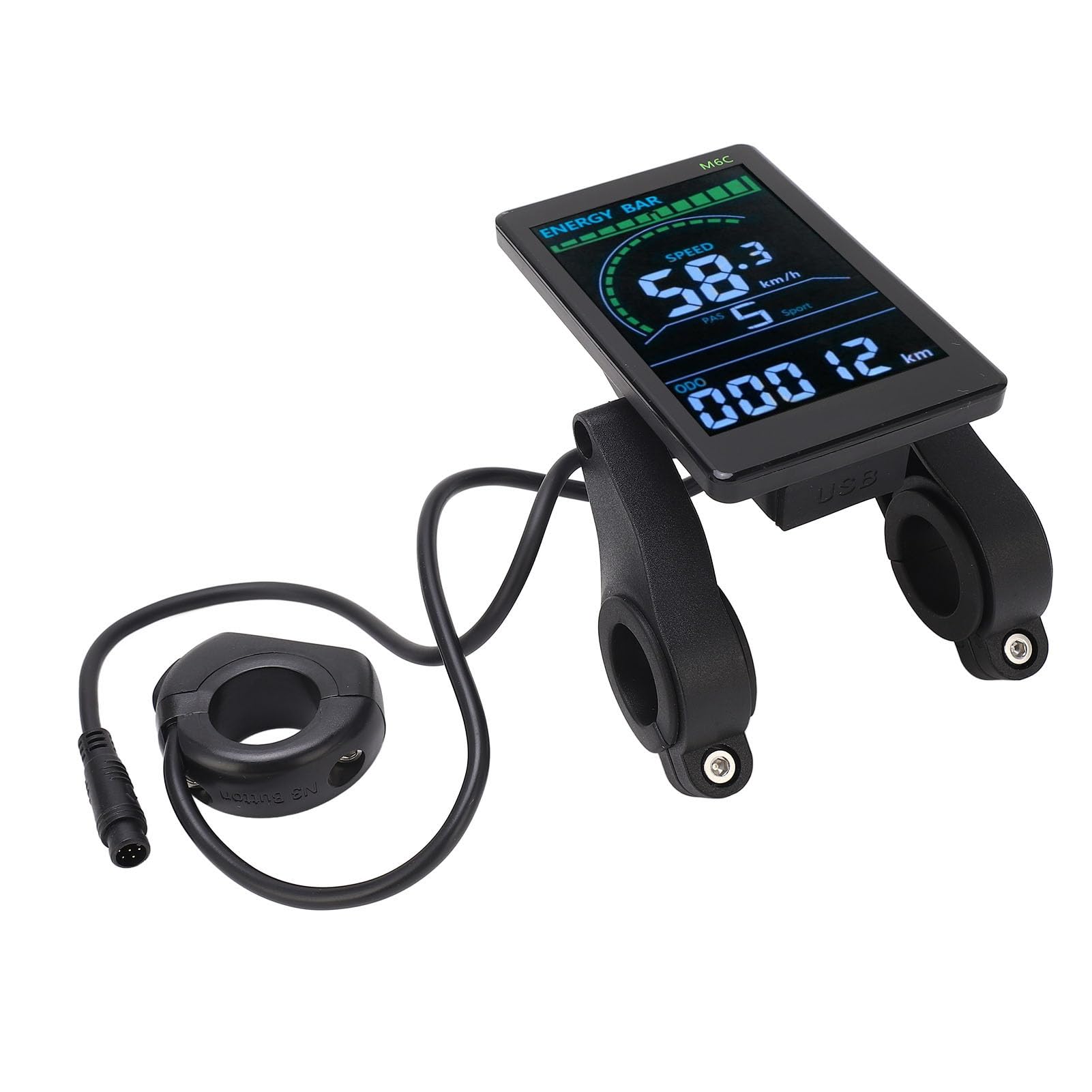 Universele LCD Meter voor Elektrische Fietsen en E-Scooters