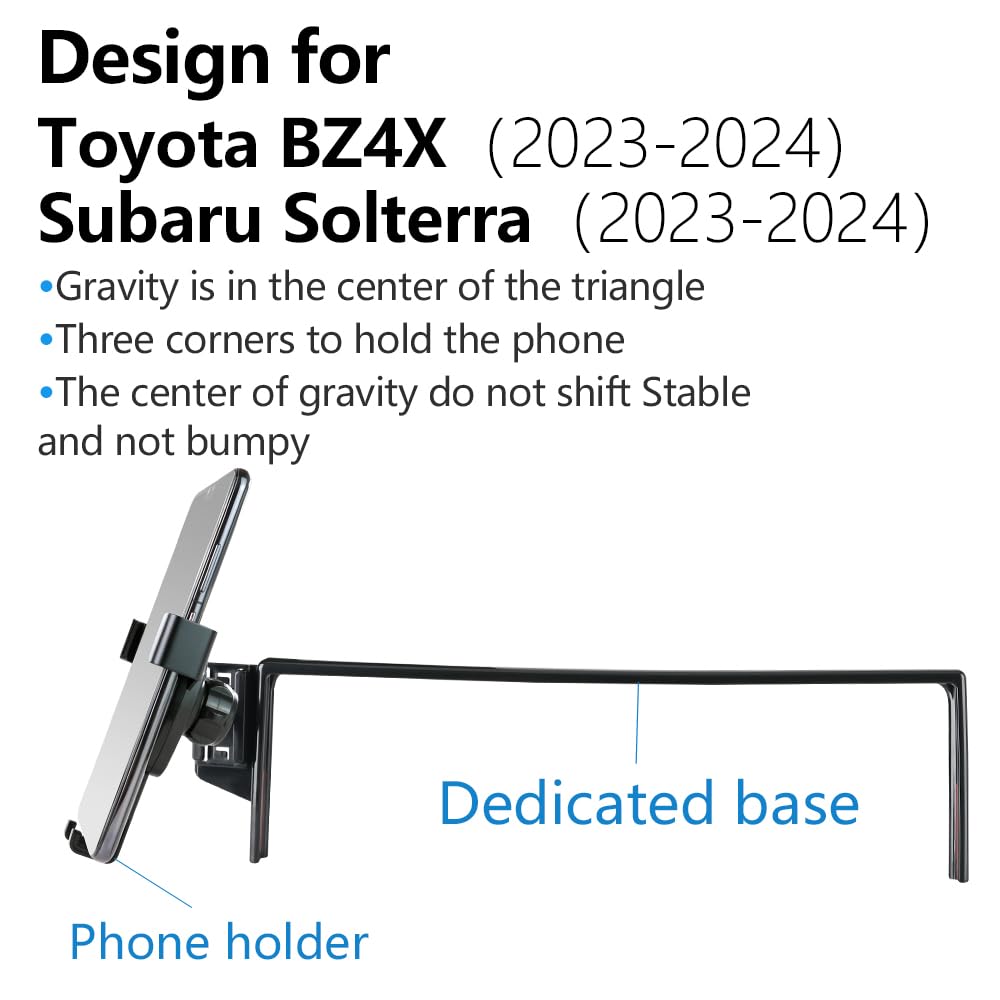 Amazon.com: LUNQIN Car Phone Holder for Toyota BZ4X 2023 2024 2025