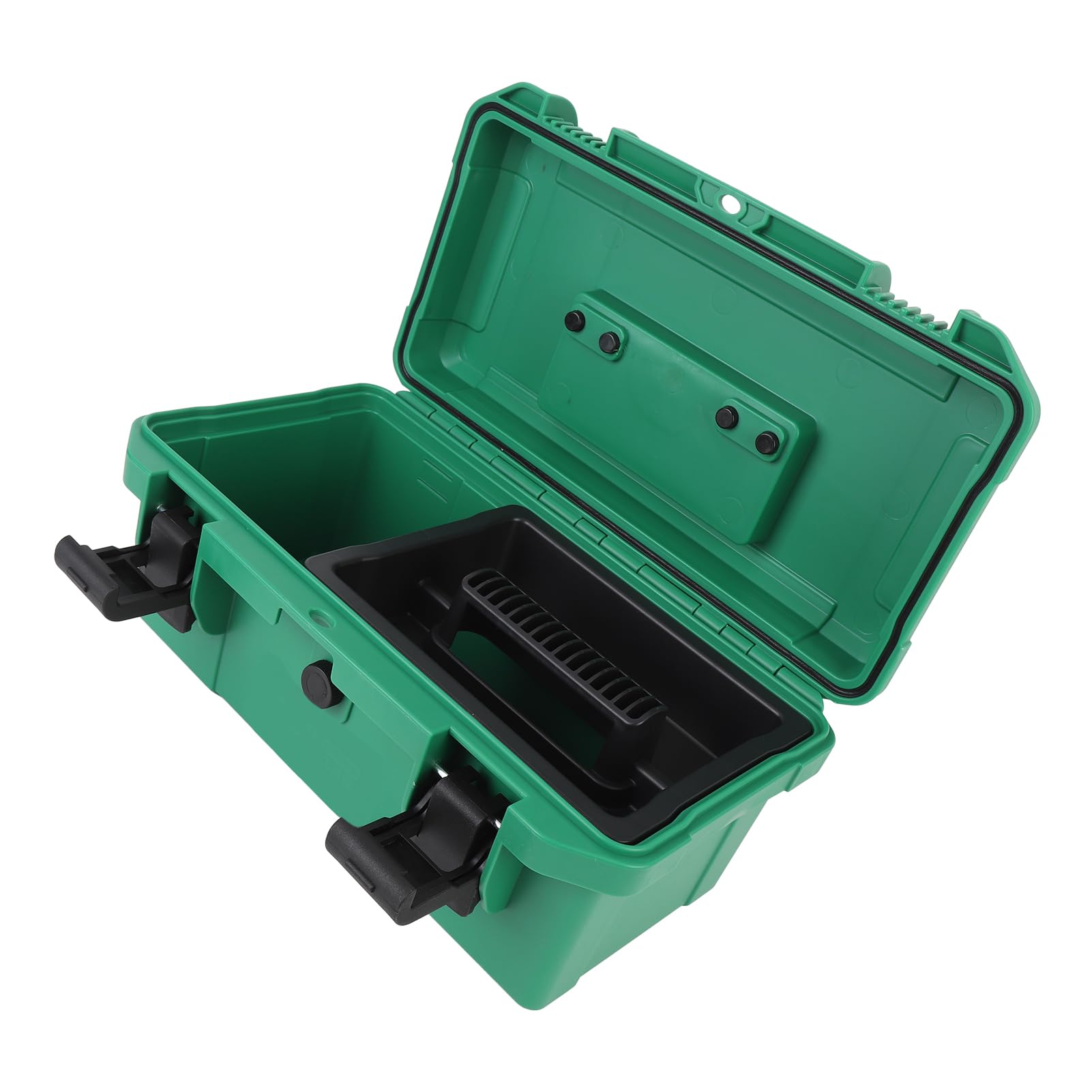 Wasserfeste tragbare Werkzeugkasten Universal Small Utility Vehicle Toolbox mit abnehmbaren Innenschalen haltbarer PP -Material für ATV -UTV -Traktoren 14 x 7 x 6 Zoll