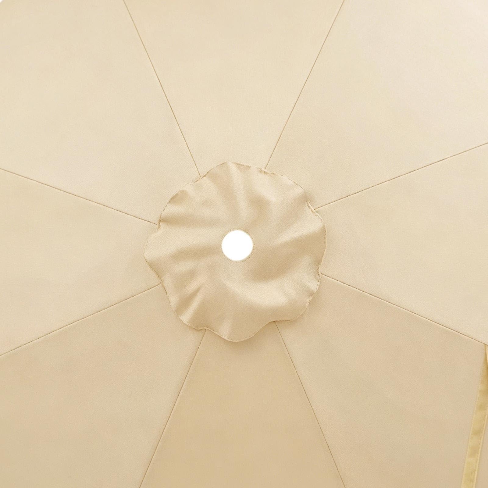 Recambio de toldo para parasol,Tela Impermeable De 8 Varillas - de repuesto para sombrilla de 2.5 metros - Para Exterior Jardín Patio Trasero Césped Playa Piscina Terraza