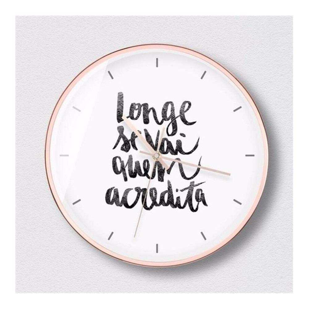 ZXCVB12inch/14inch 3D Wall Clock Large Size Nordic Silent Movement Wall Clock Modern Simple Style Decor Clock Easy to Read Home/Office/Classroom/School Clock