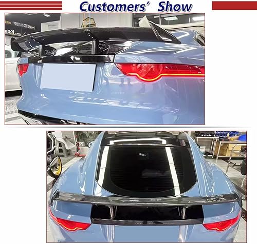 Miniatura 3 de Alerón trasero del tronco de fibra de carbono real para Jaguar F-Type Coupé 2014-2018 Tapa trasera del maletero Highkick Spoiler Wing Factory Outlet