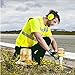 Portwest S476 Berlin Executive Hi Vis Vest Mens Lightweight Reflective Safety Workwear Gilet 7 Pockets Zip Dual ID Holder Radio Loop Construction Site, Yellow, XXL
