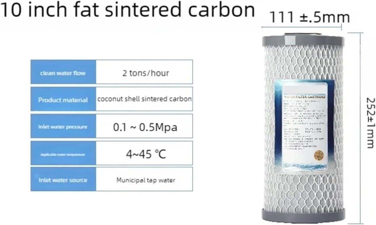 1pcs 10-inch Filter Whole House Water Filter Replacement Filter Element Water Filter Drinking Water