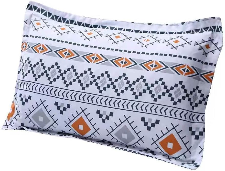 MAG 3PCS Colorful Boho Bed Sheet Full Size,Burnt Orange Sheets Printed,Boho Bedding Full,1 Fitted Sheet with 2 Pillowcases,14 Inches Deep - Image 3