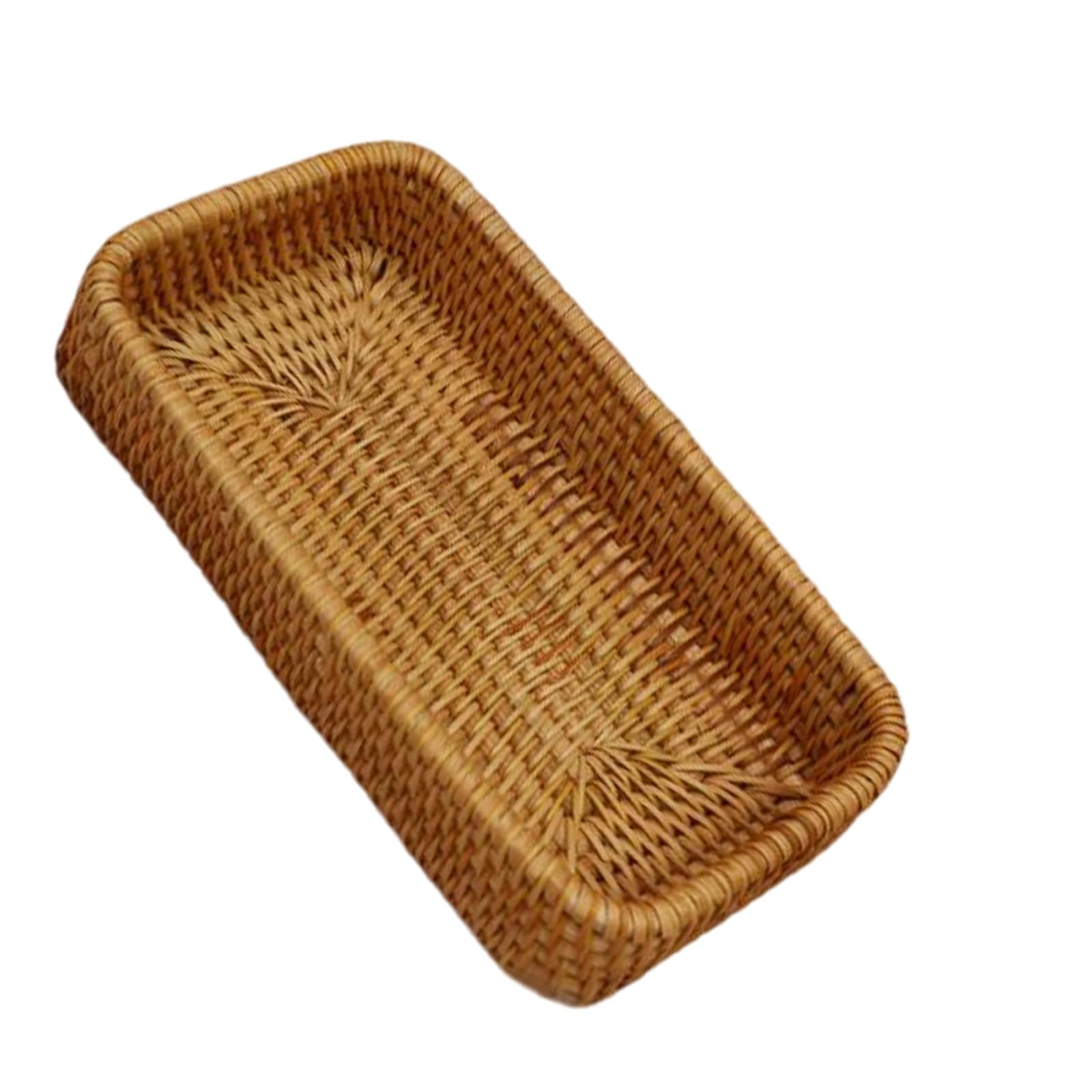 Snorvixre Natural Fruit Basket Bread Storage Bin Ventilated Design for Kitchen Living Room Home Organization Fruit Basket for Kitchen