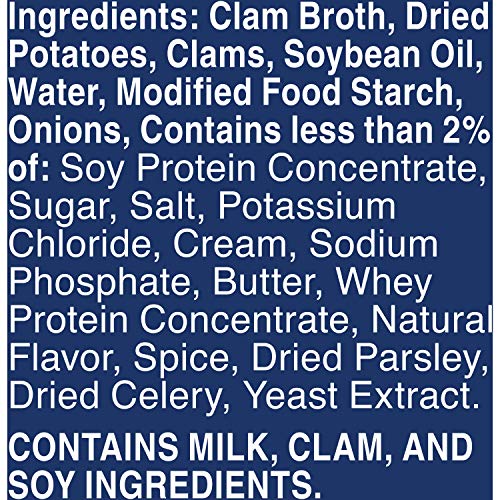 Progresso New England Clam Chowder Soup, Rich & Hearty Canned Soup, Gluten Free, 18.5 oz (Pack of 12) image 3