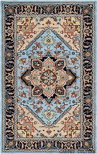 Image of Carpet Mahal Handmade Handwoven Tufted Made of 100% Soft Blended Wool Export Quality Carpets with 1 Inch Thickness (10x13 Feet) Color Multi