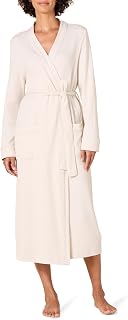 Amazon Essentials Women's Lightweight Waffle Robe, Full-Length Cotton Blend, Breathable Loungewear