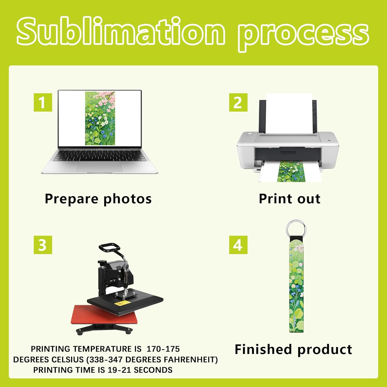 40 Pcs sublimation wristlet blanks Keychain Bulk White Neoprene sublimation keychain blanks Products DIY for Women - Image 4