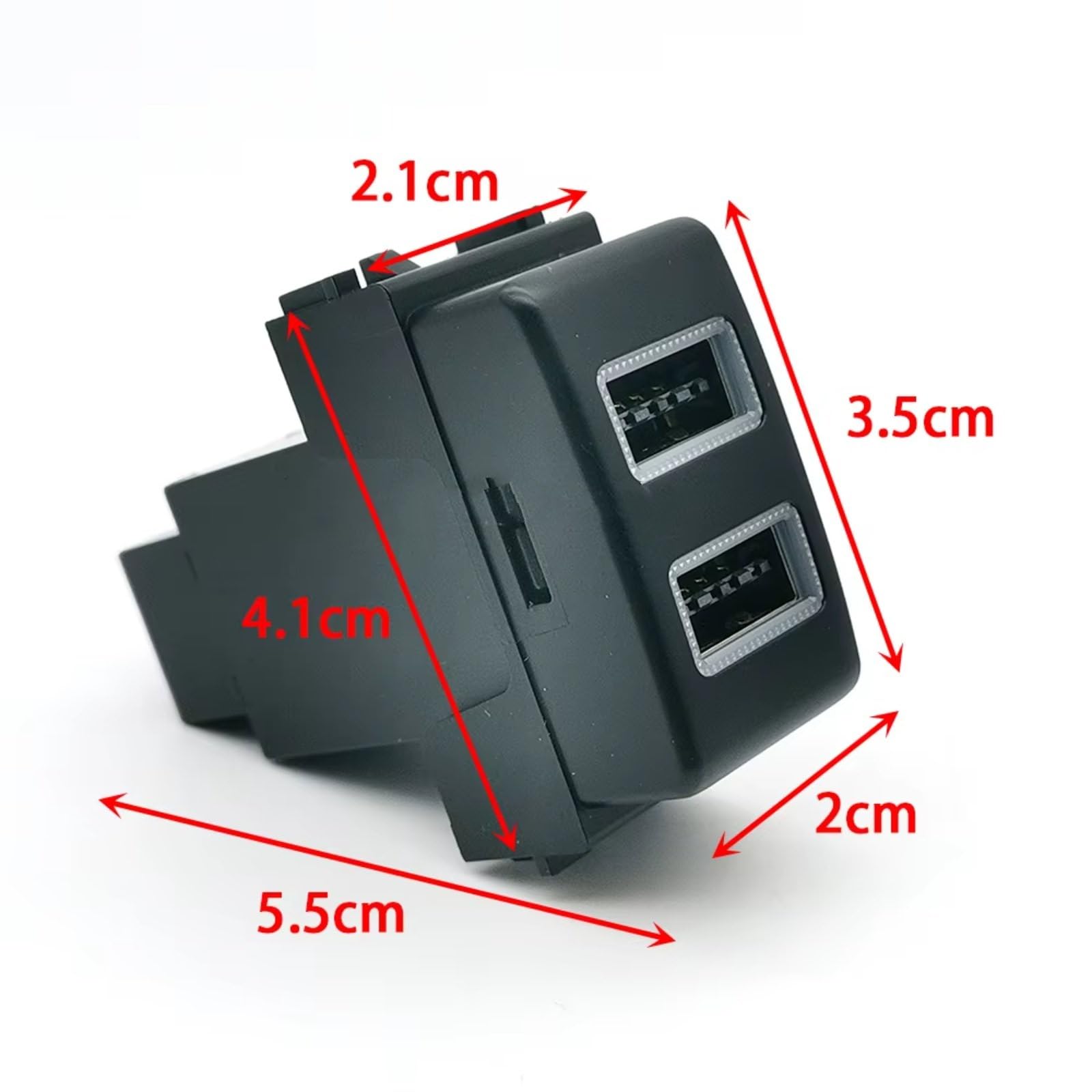 Conector USB Consola Compatible Con Nissan Para Patrol Para Y62 Para X-Trail Coche Puerto Dual Cargador QC3.0 Adaptador Enchufe Carga Rápida Puerto USB Coche