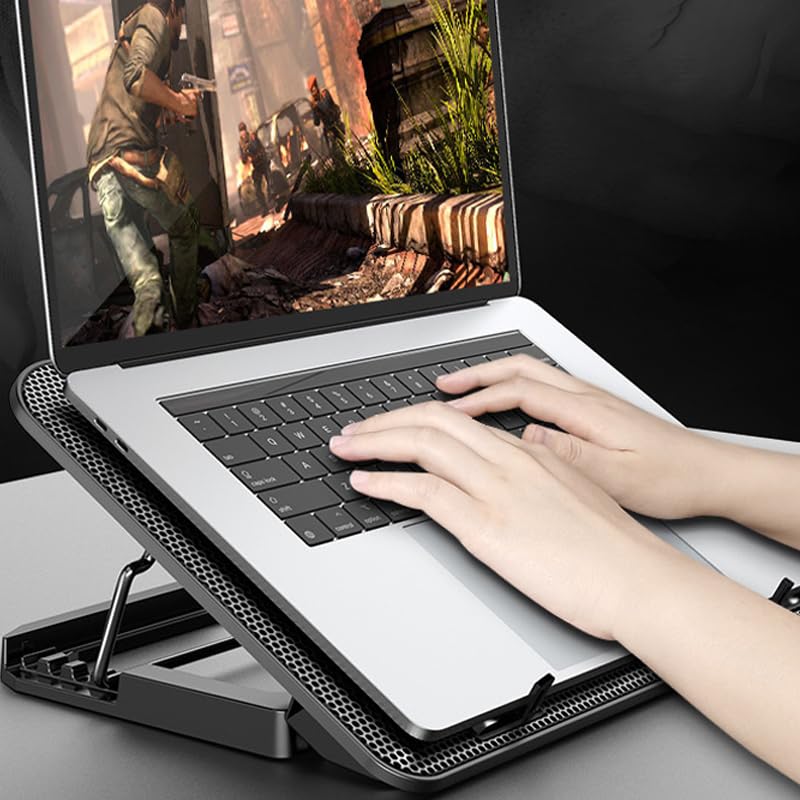 Base refrigerante para laptop con 6 ventiladores silenciosos miniatura 2