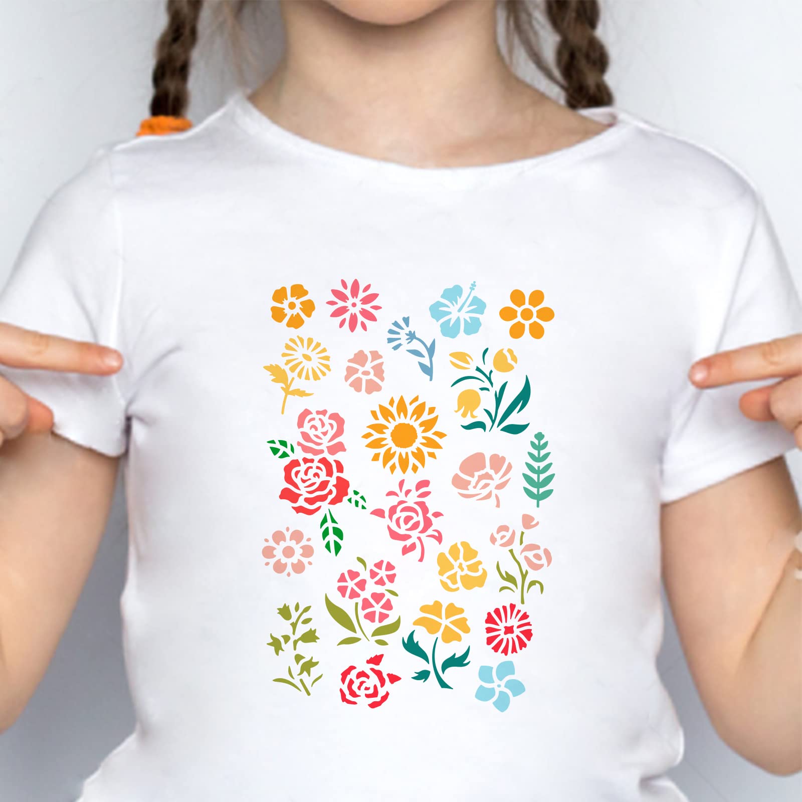Flower Stencils - Daisy, Rose & More -7